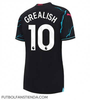 Manchester City Jack Grealish #10 Tercera Equipación Mujer 2023-24 Manga Corta